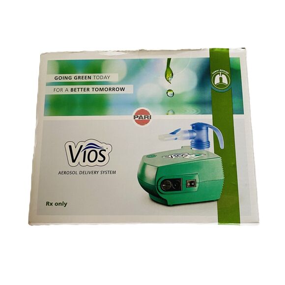 NWB Pari Vios Go Green Portable Aerosol Delivery System Compressor Lightweight - Picture 3 of 9